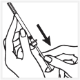 Take the syringe out