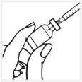 Stick the needle