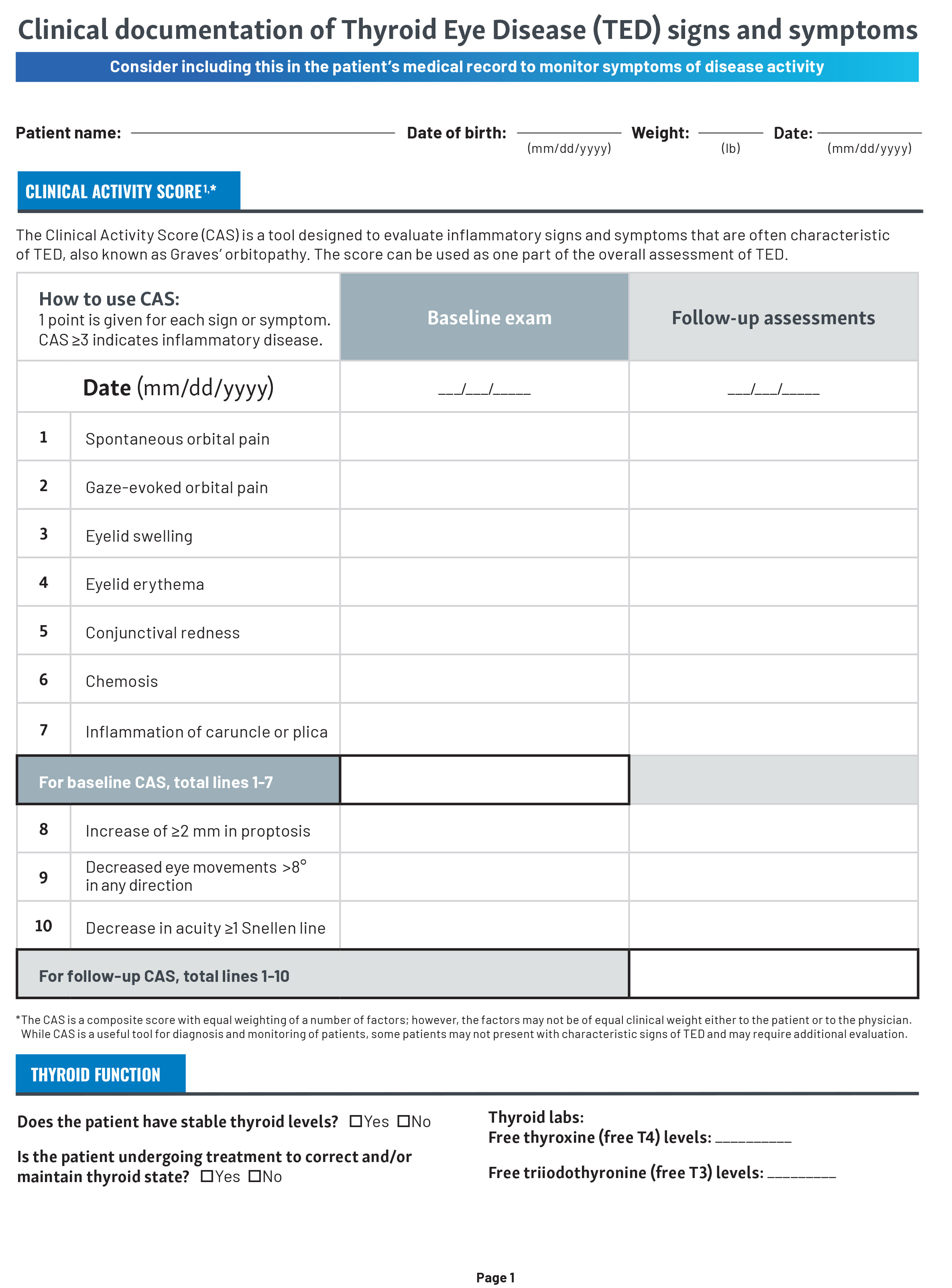 Clinical Documentation Tearpad