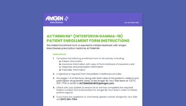 Amgen By Your Side Patient Enrollment Form