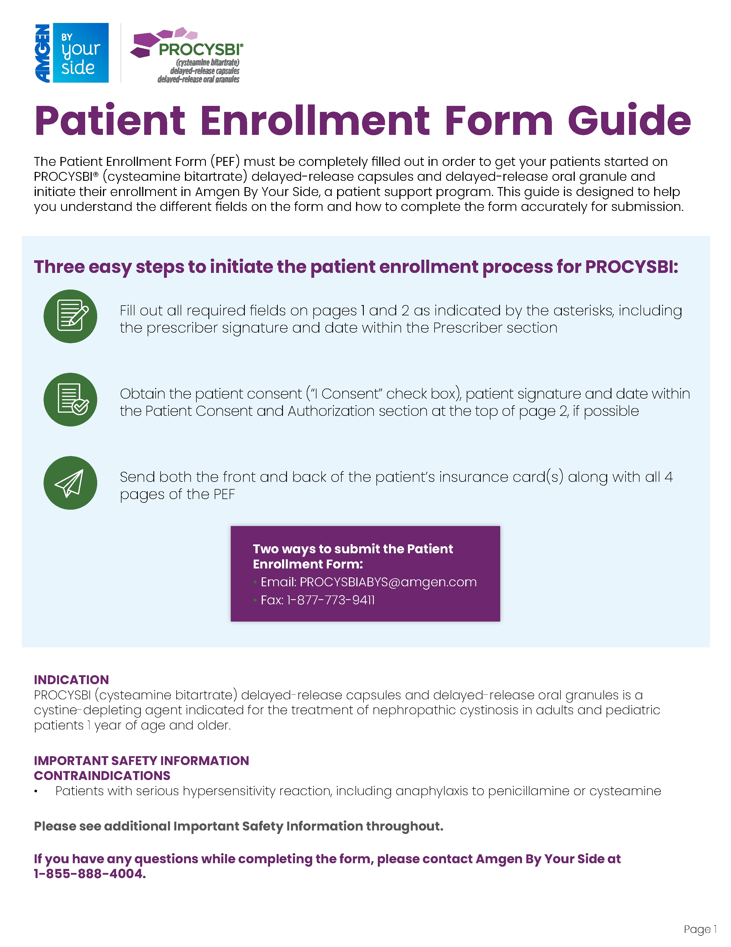 Annotated Patient Enrollment Form